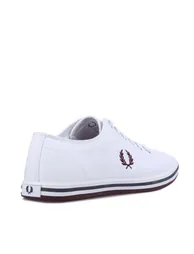 Men's Fred Perry Kingston Twill Trainers in White - 2