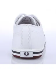 Men's Fred Perry Kingston Twill Trainers in White - 5