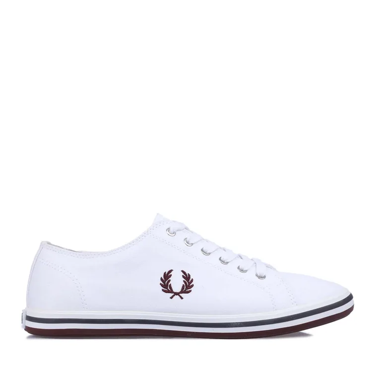 Men's Fred Perry Kingston Twill Trainers in White