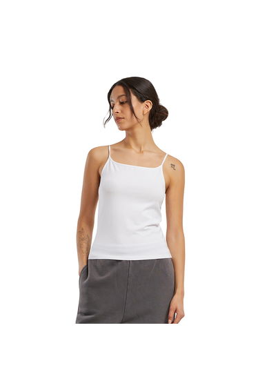 Build Your Brand Womens/Ladies Jersey Stretch Top - White