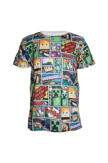 Minecraft Childrens/Kids Overworld T-Shirt - Multicoloured