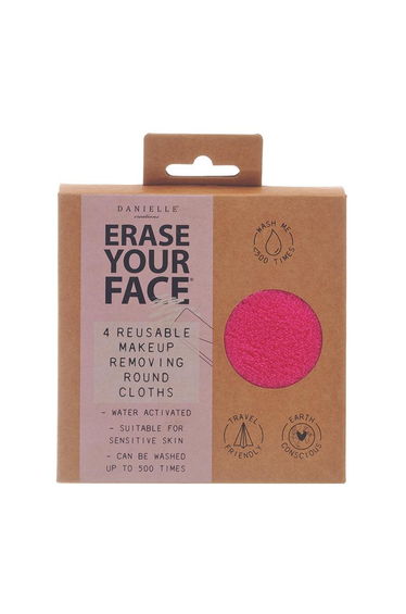 Eco Circular Makeup Removing Pads 4PK-Pink