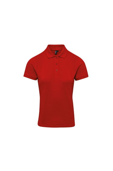 Premier Womens/Ladies Coolchecker Plus Polo Shirt - Red