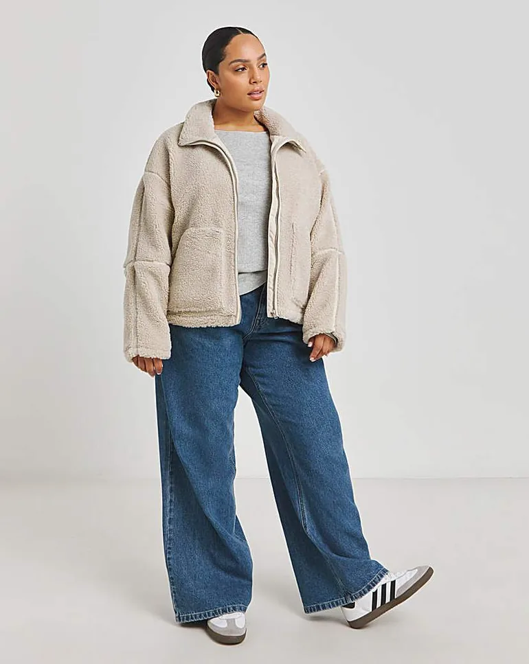 Stone Borg Teddy Mix Jacket - 2