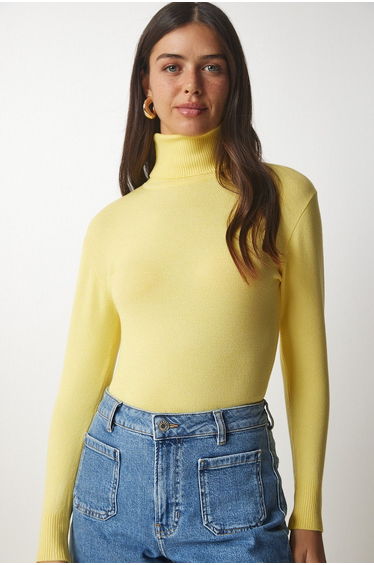 Happiness İStanbul Yellow Knitted Sweater
