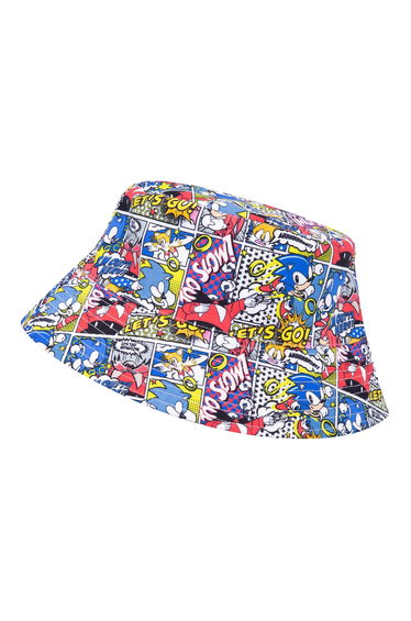 Sonic The Hedgehog Unisex Adult Comic Bucket Hat - Multicoloured