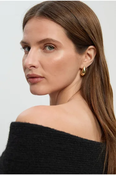 سترة كارين ميلين أسود محبوك بأكمام طويلة بلا أكتاف