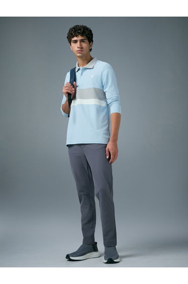 Men Slim Fit Contrast Panel Polo