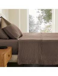 Yafa Flat Sheet in Organic Cotton Muslin