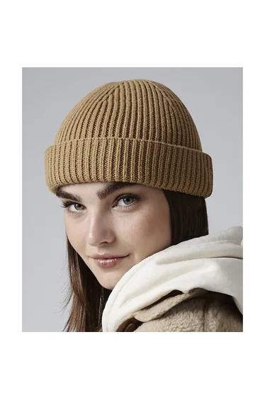 Beechfield Unisex Adult Recycled Harbour Beanie - Biscuit Beige