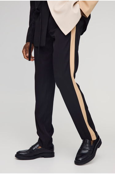 Slim Fit Panel Tailored Trouser