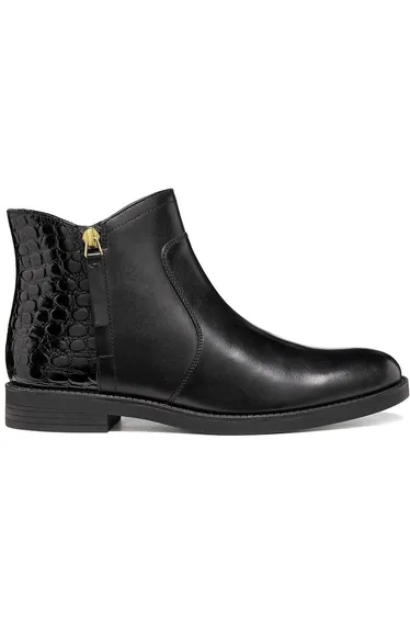 Esmeena Zip-Up Leather Ankle Boots