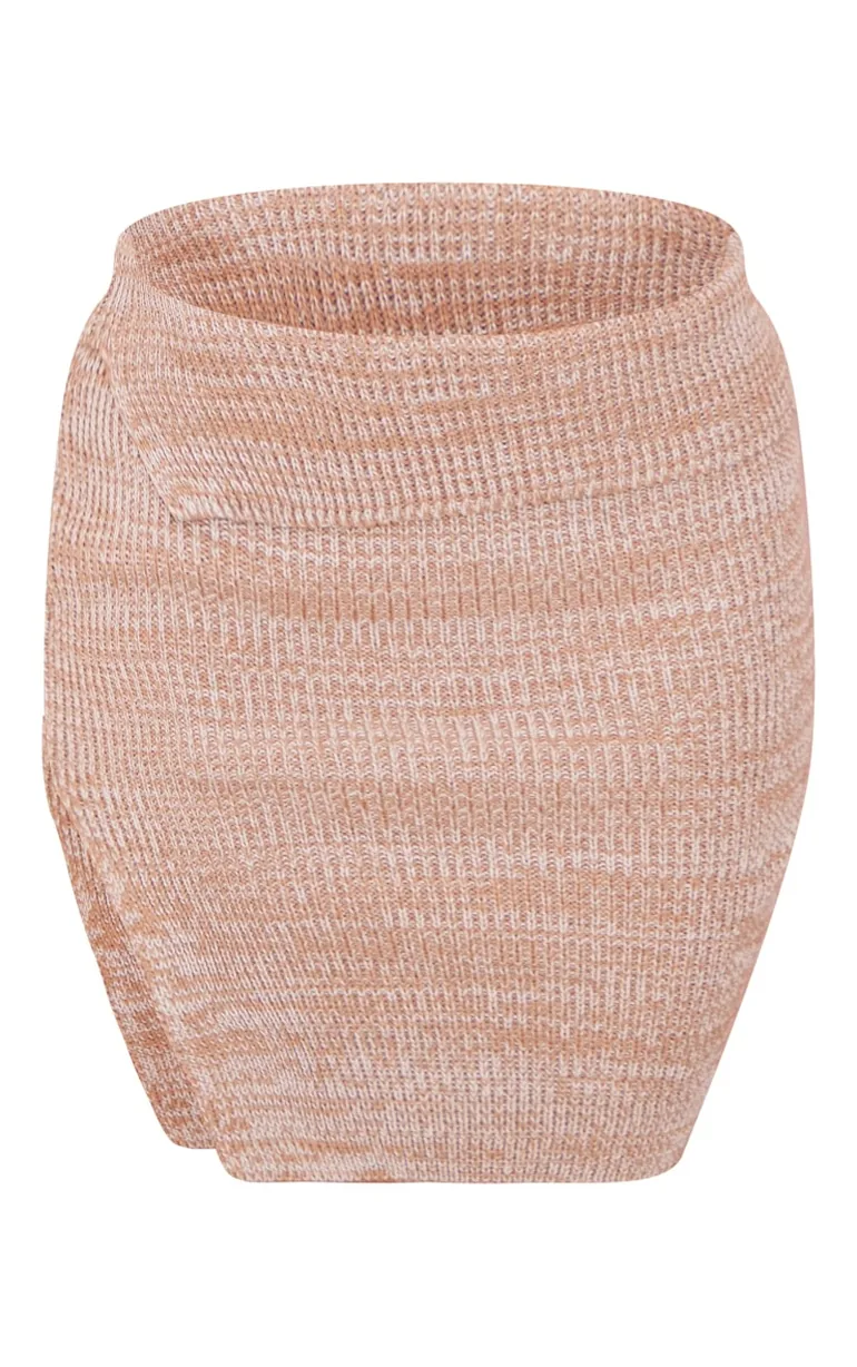 Petite Beige Bodycon Mini Skirt - 5