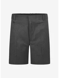 Kids School Sturdy Fit Shorts in Grey