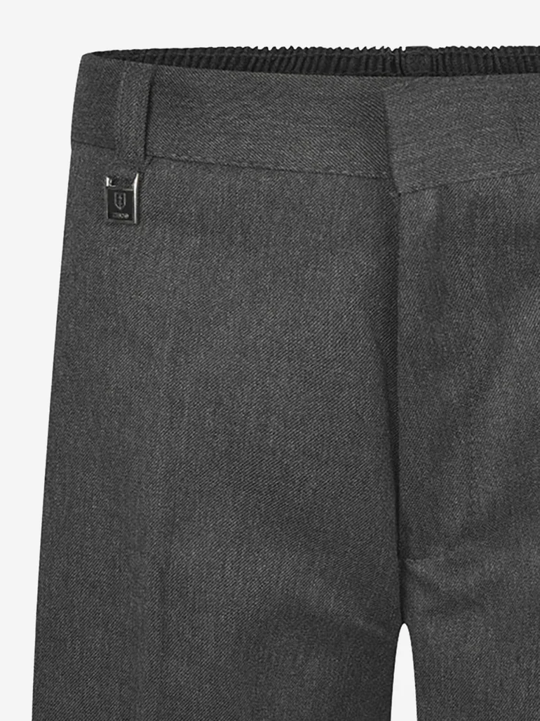 Kids School Sturdy Fit Shorts in Grey - 1