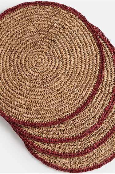Set of 4 Solia Woven Paper Placemats