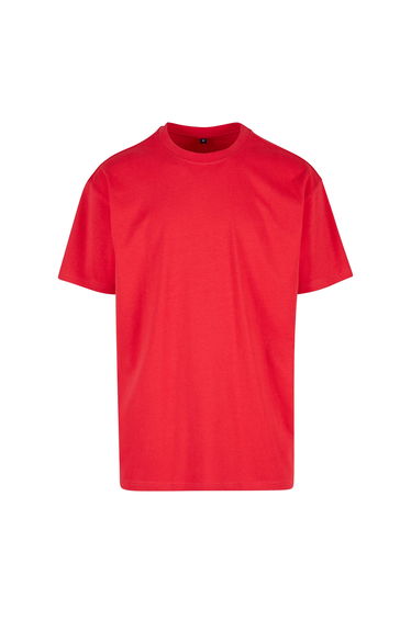 New Morning Studios Mens Jersey Cotton Oversized T-Shirt - City Red