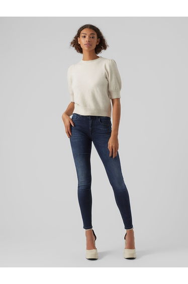 Crew Neck Jumper/Sweater with 3/4 Length Sleeves