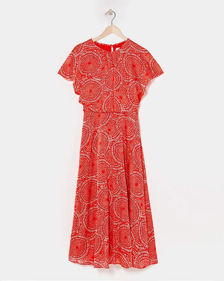 Joanna Hope Blouson Split Sleeve Dress