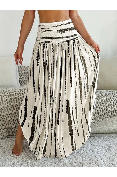 Women A-Line Printed Maxi Skirt