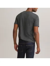 Organic Cotton T-Shirt with V-Neck and Short Sleeves - 3