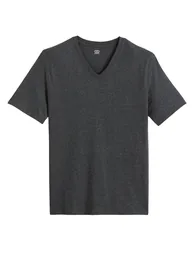 Organic Cotton T-Shirt with V-Neck and Short Sleeves - 4