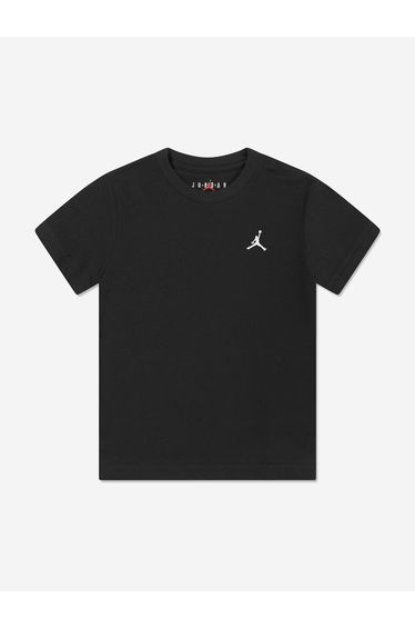 Boys Jumpman Air Embroidered T-Shirt in Black