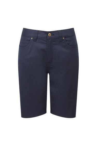 Premier Womens/Ladies Chino Shorts - Navy