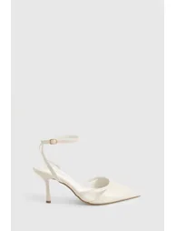 Cut Out Detail Court Shoes - white - 2