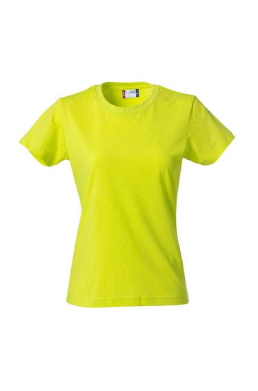 Clique Womens/Ladies Plain T-Shirt - Visibility Green