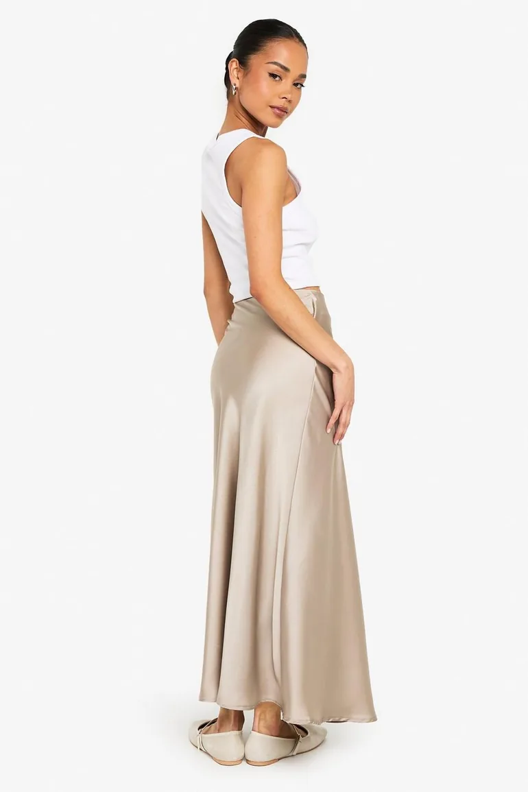 تنورة ميداكسي ساتان - 1