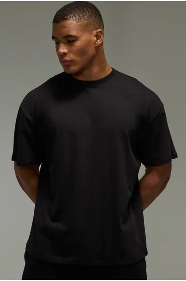 Active Camo Bronx Gym Varsity 13 Oversized T-Shirt - black
