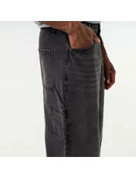 Loose fit 5-pocket jeans BLACK - 5
