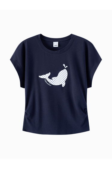 Women's Whale Graphic Short Sleeve T-Shirt