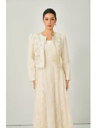 فستان سانفير بيج ماكسي على شكل حرف A - 7