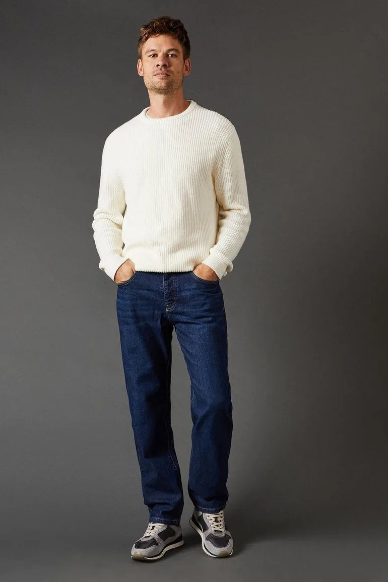 Dark Wash Straight Fit Jean