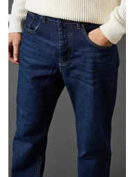 Dark Wash Straight Fit Jean - 3