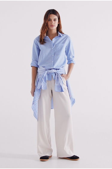 Oversized cotton shirt
