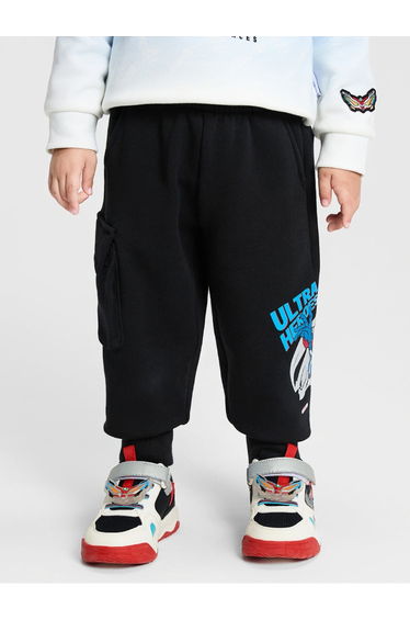 Boys' Jogger Pants with Side Pocket and Front Print