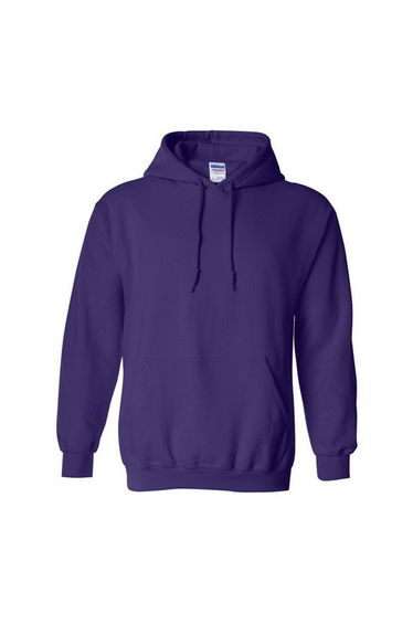 Gildan Heavy Blend Adult Unisex Hooded Sweatshirt / Hoodie - Purple