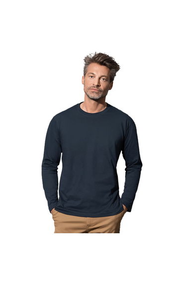 Stedman Mens Classic Long Sleeved Tee - Blue Midnight