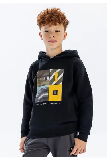 Boys Hoodie with Photographic Print