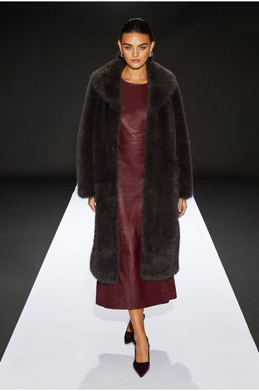 Runway Faux Fur Maxi Coat