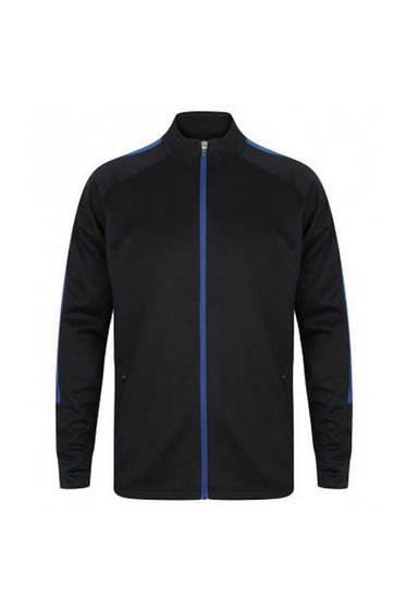 Finden & Hales Childrens/Kids Boys Knitted Tracksuit Top - Navy/Royal