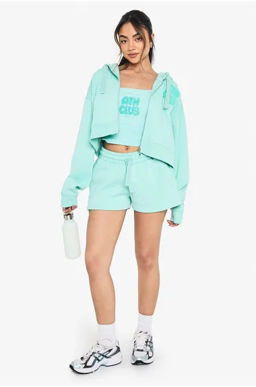Ath Club Towelling Vest - aqua