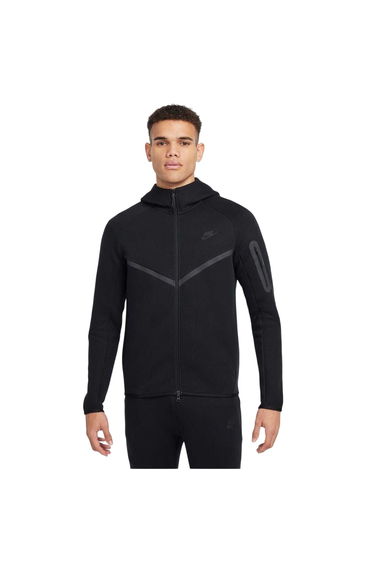 Nike Mens Tech Chevron Full Zip Hoodie - Black