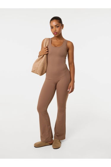 Ruched Bum Openback Unitard
