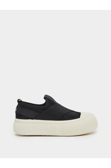 Boys Black Canvas Thick Sole Casual Shoes