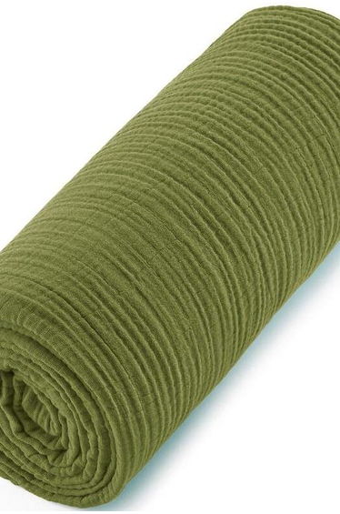Yafa 100% Organic Cotton Muslin 200 Thread Count Fitted Sheet
