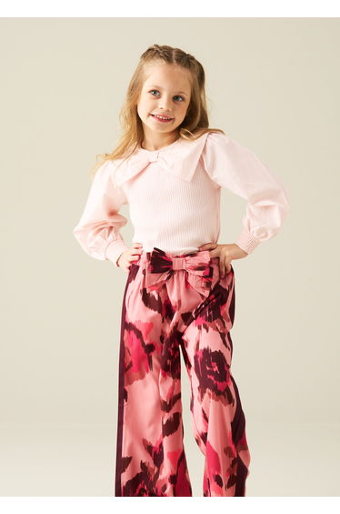 Elise Woven Jersey Mix Top